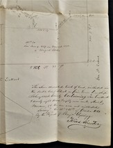 1861 HAND DRAWN platt MAP pine grove pa Bogart BOHR eckert feeser heberl... - $89.05