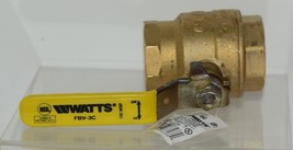 Watts 0547106 FBV 3C 1 1/2 Inch Brass Ball Valve Full Port Threaded 600 WOG image 1