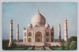 1962 Taj Mahal Agra India Moonlight View Travel Message Vintage Postcard - £5.44 GBP