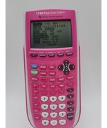 TI 84 Plus C Silver Edition Graphing Calculator PINK W Cover Texas Instruments - $79.19
