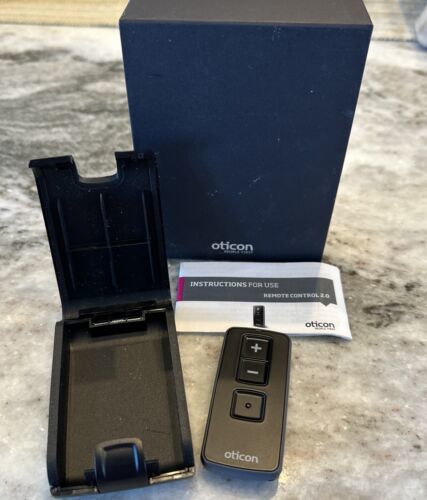 OTICON Remote Control 2.0 Model FUAS01 Oticon Hearing Aids + Case + User Guide - $72.51