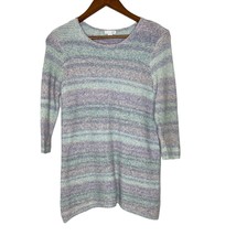 J Jill Pastel Colors Striped Knit Long Sleeve Sweater Size XS Women’s - $19.00