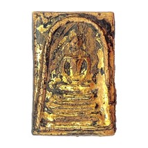 Phra Somdej Toh Wat Rakang Old Thai Amulet Talisman Vintage Gold Antique - £11.00 GBP
