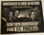 New York Undercover Tv Guide Print Ad Malik Yoba TPA10 - $5.93
