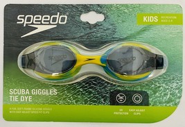Speedo Kids 1 pair Soft Frame Silicone Swim Goggles Scuba  Tie Dye Blue--X21 - $10.39