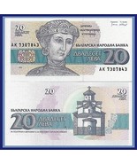 Bulgaria P100, 20 Leva, Desislava  Ktitoritsa / Boyana church 1992 UNC - $37.60 MXN