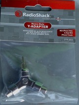 RadioShack 274-303 Heavy-Duty Y-Adapter - RCA Male to Dual RCA Female - NEW - £4.67 GBP