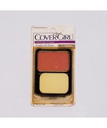 Vtg Cover Girl Ultimate Finish PowderSilk Blush Mirrored Compact Faded F... - $225.52 MXN
