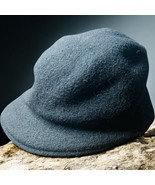 MUJI USA 100% Black Wool Lamb Newsboy Cap Hat Cabbie Golf Punk - $22.87