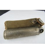 Vintage Schrader Balloon Tire Pressure Gauge With Leather Case! antique - $19.49