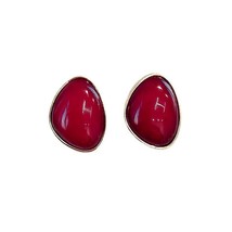 S925 Tremble Tremble Red Gem Earrings Retro French Style Elegant 100 Earrings Fa - £6.59 GBP