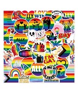 10 Random Gay Pride Stickers LGBTQ Decals Laptop Car Decoration Pride Month - £2.38 GBP