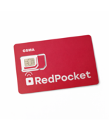 Red Pocket Mobile SIM Card Lot of 10 New GSMA 5G 4G LTE Triple Cut Nano ... - $44.99