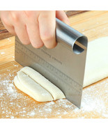 Stainless Steel Pastry Spatulas Cutter With Scale Pizza Dough Scraper Fo... - $25.05