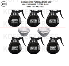 BUNN Coffee Pots 64oz  6 DECANTERS TOTAL  REGULAR &amp;  200 FREE CF12 FILTERS - $2,087.67 MXN