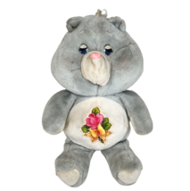 Vintage 1983 Kenner Grams Bear Care Bears Grey Grandma Stuffed Animal Plush Toy - £58.67 GBP