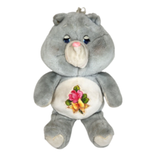 Vintage 1983 Kenner Grams Bear Care Bears Grey Grandma Stuffed Animal Plush Toy - £56.10 GBP