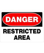 HILLMAN 842058 Danger Restricted Area Sign (10&quot; x 14&quot;), 6 Pack, White - $415.61 MXN