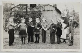 Germany RPPC Class Farewell Karins Kindergartens Easter 1949-52 Postcard R3 - £11.95 GBP