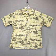 Vtg Pierre Cardin Tropical Button Shirt Men's XL Hawaiian Palm Trees Mad... - $24.00