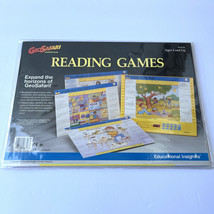 Vintage 1994 Geosafari Reading Games EI-8726 10 Cards 20 Lessons COMPLETE - $373.91 MXN