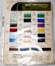 1973 American Motors Corp. Exterior / Interior Color Chips 657 - €5,43 EUR