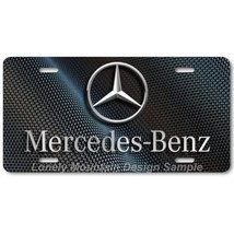 Mercedes-Benz Inspired Art Gray on Wave FLAT Aluminum Novelty License Tag Plate - £13.61 GBP