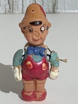 Vintage Disney Classic Plastic Toy Pinocchio 3&quot; made in Japan - $15.52