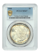 1885 $1 PCGS MS67 - $1,782.38