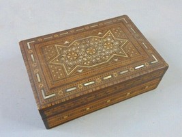 Middle Eastern Khatam Marquetry Inlay Box - £50.60 GBP