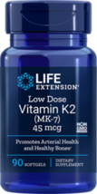 MAKE OFFER! 2 Pack Life Extension Low Dose Vitamin K2 MK-7 bone density 90 gels image 1
