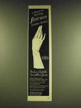 1966 Fownes Leather Brite Gloves Ad - A hand for exciting Fownes leather... - $18.49