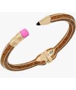 Betsey Johnson Back to School Gold Glitter Pencil Bangle Bracelet - $49.95