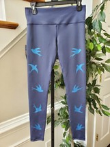 Noli Women Blue Bird Polyester Mid Rise Pull on Skinny Fit Yoga Pant Size M - £35.97 GBP