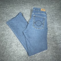 Signature Levi Strauss Jeans Womens 14M Modern Bootcut Blue Denim 32x32 - $21.17