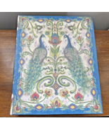 Kate McRostie Keepsake Box Blue Peacocks  Hideaway Storage Book 13.5&quot;x10... - $281.71 MXN