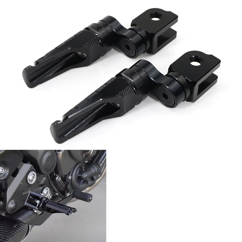 Motorcycle Adjustable Foot Pegs Pedals Aluminum Front Footrests Fit For ... - $39.25