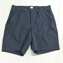 Fabletics Medium x 9&quot; Navy Blue The Only Drawstring Mens Tech Chino Shorts - $24.99