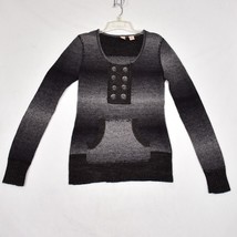 BKE Buckle Wool Blend Long Sleeve Sweater Women&#39;s Large - £13.32 GBP