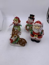 Mr Christmas Set of 4 Holliday Figurines Light Up Battery Powered - £29.42 GBP