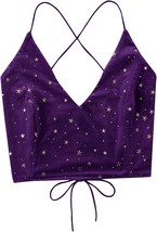 Velvet Galaxy Print Top - £35.62 GBP