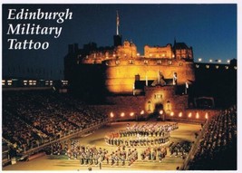 Postcard Edinburgh Military Tattoo At Night Edinburgh Castle Scotland UK - £3.09 GBP