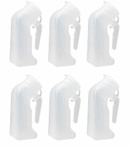 6 Pcs, Male Urinal Urine Pee Bottle With Cover Lid 1 Quart, 1000 mL - $15.67