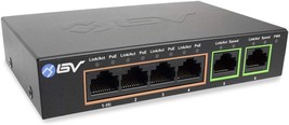 Tech 6 Port PoE Switch 4 PoE Gigabit Ports with 2 Gigabit Uplink 60W 802... - £61.98 GBP