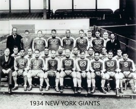 1934 NEW YORK GIANTS NY 8X10 TEAM PHOTO FOOTBALL PICTURE NFL - £3.88 GBP