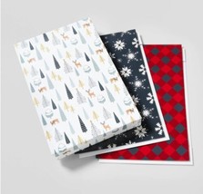 3 Pack Wondershop Wintery Scene Gift Shirt Boxes 14.25&quot;x9.5&quot;x1 7/8&quot; Christmas - £7.72 GBP