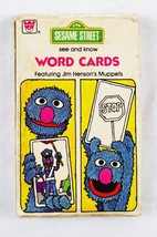 VINTAGE 1978 Whitman Sesame Street Word Cards Grover - £19.45 GBP