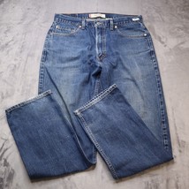 Levis 505 Regular Fit Jeans Mens 36 Blue Denim Casual Outdoors Preppy Me... - £23.20 GBP