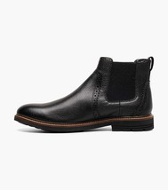 Nunn Bush Otis II Plain Toe Chelsea Boot Black Tumbled Leather 85091-007 image 7