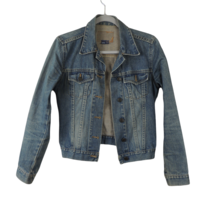 Zara Trafaluc Women’s Denim Cropped Pockets Stretch light jean jacket Shirt Sz S - £19.73 GBP